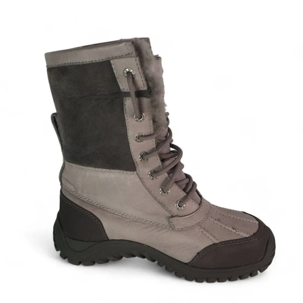 UGG‎ Adirondack II Round Toe Waterproof Winter Boots Grey 3052 Women's 6